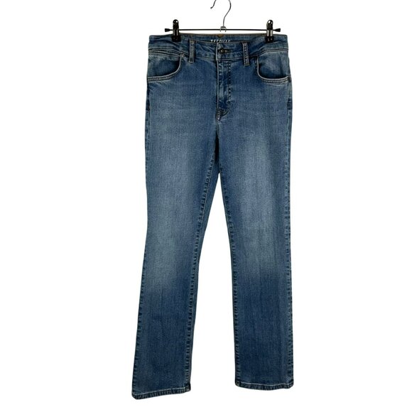 Tecovas High Rise Straight Leg Denim‎ Jeans Women 27 Blue Medium Wash Cowgirl - Picture 1 of 10